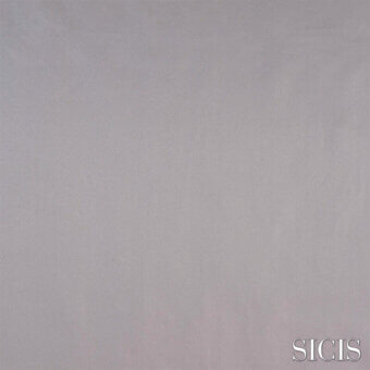 SICIS fabric sample, muted grey, textured matte surface, square presentation against white backdrop, showcasing material color and granular quality.