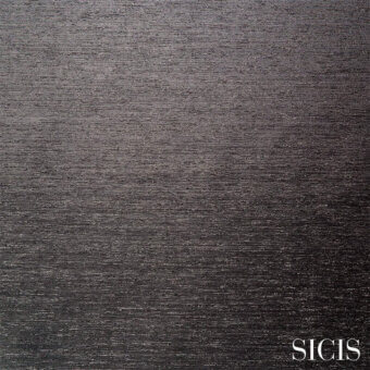 Dark gray fabric texture with vertical linear grain, matte finish, and subtle brushed quality; “SICIS” logo visible.