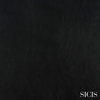 Dark black textured material resembling distressed leather with subtle grain, featuring white “SICIS” logo in the lower right corner.