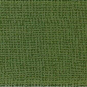 Moss green perforated texture with a uniform circular pattern and subtle tonal variations, resembling a woven material with a matte finish.