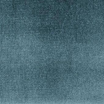 Velvet fabric texture, muted teal color, dense pile with visible grid weave and matte finish, soft tactile quality.