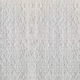 Talenti fabric sample, polypropylene blend, off-white nubby texture with horizontal weave, C9 Chiara Plain 23 collection detail.