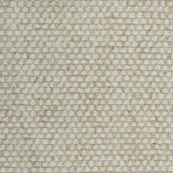 Tonelli Design fabric sample, creamy off-white, horizontal ribbed weave with matte finish and textured yarn, identified as F400.