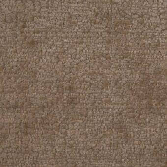 Dense looped taupe fabric texture with a uniform surface of small rounded forms, exhibiting a matte finish and subtle tonal variations.