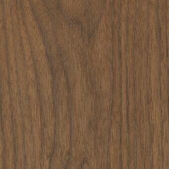 Noce canaletto wood texture displaying a vertical grain, dark brown and tan tones, smooth polished finish, dense hardwood structure.
