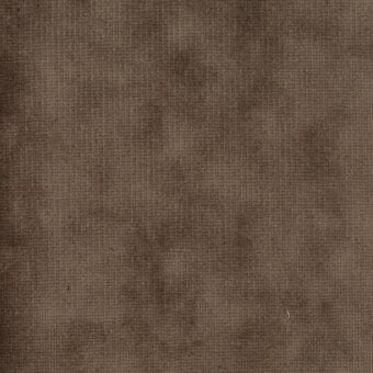 Brown linen-blend fabric sample with a tight grid weave, subtle tonal variations, dark flecks, and a matte finish; label reads “turri 727 c”.