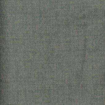Woven fabric sample, grayish-green and beige, tight knit with subtle texture and heathered effect; label reads “turri > fabric cat. b > 739 e”.