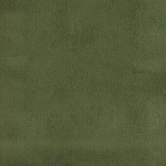 Olive-green fabric texture with a granular, velvety pile and uniform weave, labeled “turri > fabric cat. b > 746 d”.