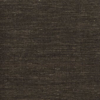 Dark brown woven fabric sample with heathered texture, plain weave construction, and a matte finish; label reads “turri > fabric cat. b > 752 d”.