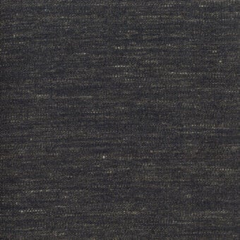 Charcoal gray fabric sample with golden-yellow threads, dense horizontal weave, matte finish, and subtle slub texture; labeled “turri > fabric cat. b > 752 e.”