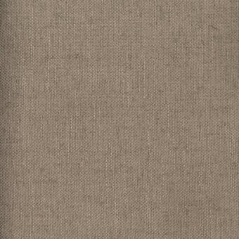 Woven fabric texture in taupe, dense even grain with subtle irregularities, linen or hemp-like, label reads “turri > fabric cat. b > 755 c.”