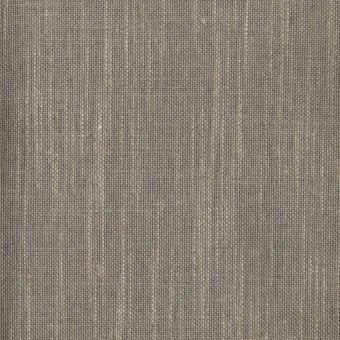 Woven fabric sample, gray-brown tone, dense vertical ribbing with visible thread intersections and a “turri > fabric cat. b > 755 n.” label.