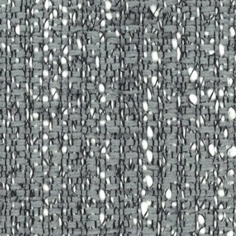 Gray tweed fabric texture with speckled white weave, displaying a raised, nubby surface; Turri brand sample labeled “775 c”.