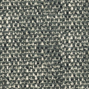 Woven fabric texture, gray-green and cream striped pattern, complex weave with visible knots, 780 g weight indicated, studio lighting.