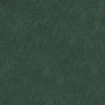 Green felted fabric swatch with a matte texture, displaying mottled fibers and a visible “turri > fabric cat. f > 764 g” label.