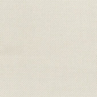 Fabric texture sample, creamy off-white, tightly woven with subtle irregular grid pattern, matte finish, natural fiber appearance.