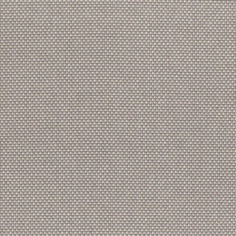 Woven fabric sample, muted gray tone, heathered texture with a dense grid pattern and matte finish; label reads "turri > fabric cat. f > 766 c."