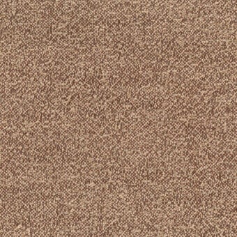 Turri fabric sample, terracotta and beige woven textile, dense speckled pattern with matte finish and irregular weave.