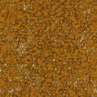Mustard yellow tweed fabric sample with a nubby texture, featuring a subtle grid pattern woven with off-white threads, textile catalog designation 765 i.
