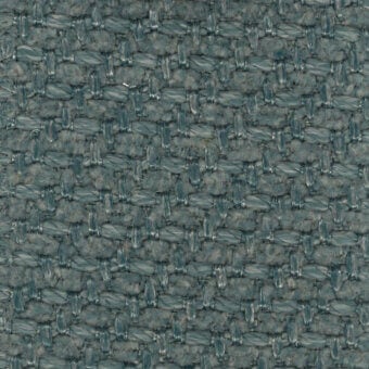 Woven fabric texture, teal-gray color, irregular nubby yarns with dense horizontal-vertical weave and heathered effect; label reads “turri > fabric cat. t > 776 a.”