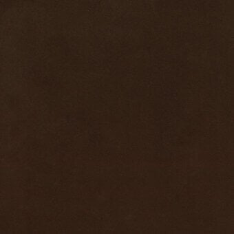 Dark brown leather texture sample with a matte finish and fine grain, displaying consistent color and a uniform surface; label reads “turri > leather…”