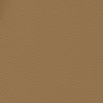 Tan leather texture with a pebbled grain, matte finish, and warm brown tones displaying consistent, natural variation suitable for upholstery.