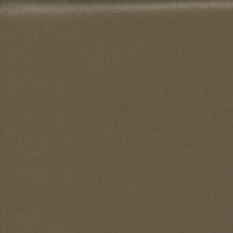 Olive-brown leather upholstery sample with a smooth, matte finish; rectangular “turri > leather cat. lh > 1002p c” label visible.