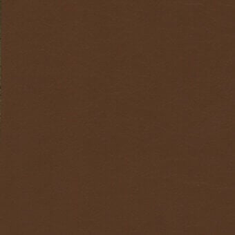 Turri leather sample, warm brown, matte finish with imprinted text “turri > leather cat. lh > 1169p b” in the lower left corner.