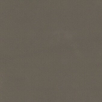 Leather fabric swatch, brownish-gray tone, matte texture with subtle grain and shading; sample labeled “turri > leather cat. lh > 1293p b”.