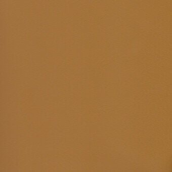 Leather texture sample, medium-brown, finely pebbled surface with matte finish and subtle tonal variations, studio lighting.