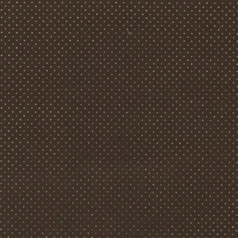 Dark brown leather texture with dense gold perforations radiating from center, displaying a natural grain and “turri” branding.