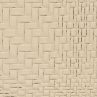 Woven leather texture, beige tone, rectangular grid pattern, matte finish, subtle grain, durable material, “turri” leather cat. lm > 1197p d.