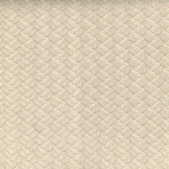 Geometric pattern in light beige and off-white, featuring repeating stylized zigzags in a dense grid with a subtly textured surface.