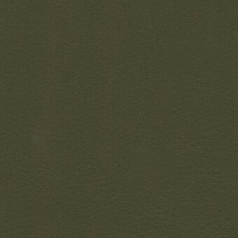 Olive-green leather texture sample displaying a matte, granular surface with muted earthy tones and diffused, uniform lighting.