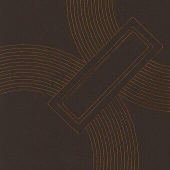 Embossed brown leather texture with diagonal rectangular pattern, concentric lines, and radiating curved details; includes text “turri > leather cat. lt > 1174p d.”