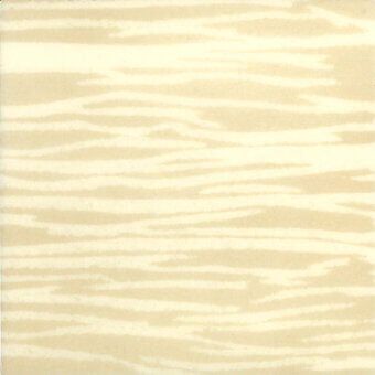 Textured surface with horizontal stripes in beige and cream, glossy hand-decorated polyester finish, subtle sheen, warm muted tones.