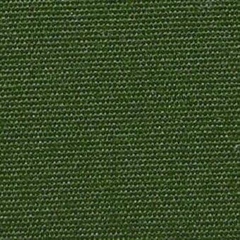 Panama Green B135 fabric sample displays a dense, horizontal weave texture; matte finish, muted deep green tone, Varaschin Summer Up collection.