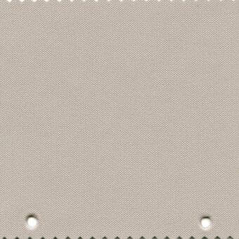 Beige woven fabric texture displaying a fine grid pattern, dense matte finish, and uniform color for upholstery applications.