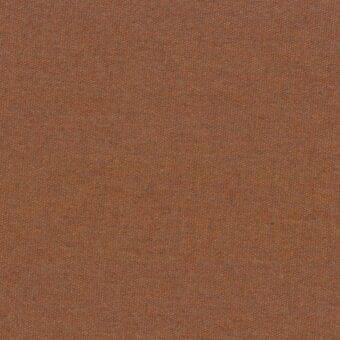 Terracotta rug with a dense, fabric-like weave and granular texture; neutral studio lighting highlights the “ruggine” color and natural fiber appearance.