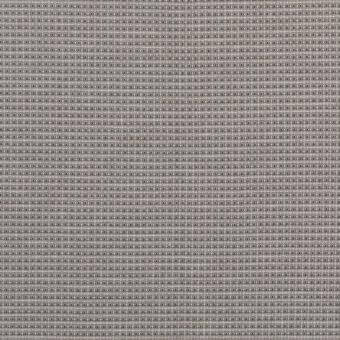 Woven fabric sample, muted gray, rectangular grid pattern with horizontal and vertical threads; Varaschin Vela Canapa textile detail.