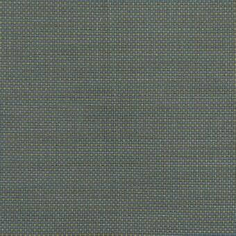 Teal melange fabric sample with golden-yellow thread, featuring a nubby, grid weave and Varaschin Vela C141 label.