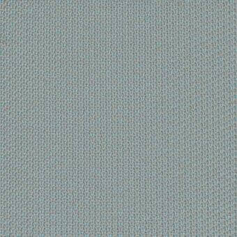 Woven fabric sample, muted gray and pale blue-green, dense uniform grid pattern, matte finish, textile swatch for Varaschin Lopez D129 Palude line.