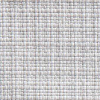 Off-white woven fabric texture displaying a grid pattern with horizontal and vertical threads, creating a matte, pale cream surface.