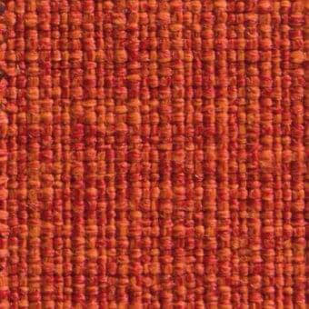 Burnt orange fabric texture with a dense, irregular weave and matte finish; vertical and horizontal threads create a grid-like pattern.