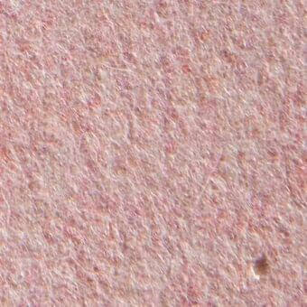 Mottled fabric texture in muted blush pink with irregular threads and darker flecks, displaying a soft, tactile, brushed surface.