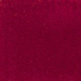 Deep red fabric texture with a matte finish and felted surface, displaying a subtle, uneven fiber structure and dark crimson tone.