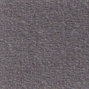 Dense gray woven texture with granular surface, heathered with blue and purple undertones, matte finish, consistent fiber structure.