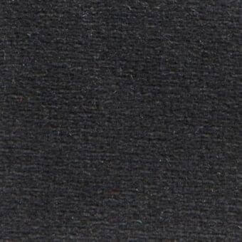 Dark gray woven fabric texture with a nubby surface, displaying subtle tonal variations and faint vertical lines; textile label reads “verzelloni celine 15044”.