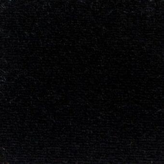 Black woven fabric texture with granular surface and mottled tonal variations; manufacturer detail “verzelloni celine 15045” visible.
