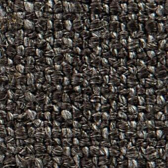 Dark gray shade fabric with dense, knotted weave texture; robust, irregular fiber pattern suitable for outdoor use, studio lighting.